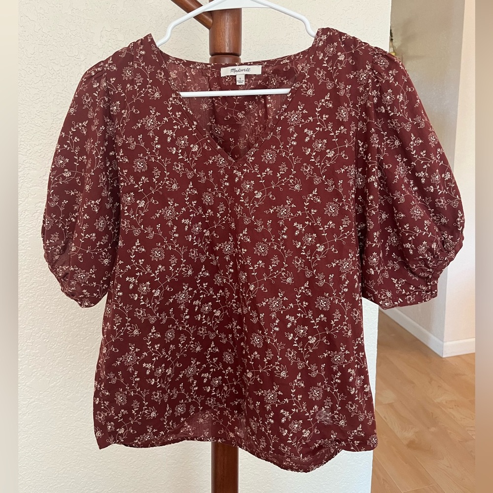 Madewell puff sleeve shirt